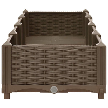 Fioriera Rialzata 160x40x23 cm in Polipropilene - homemem39