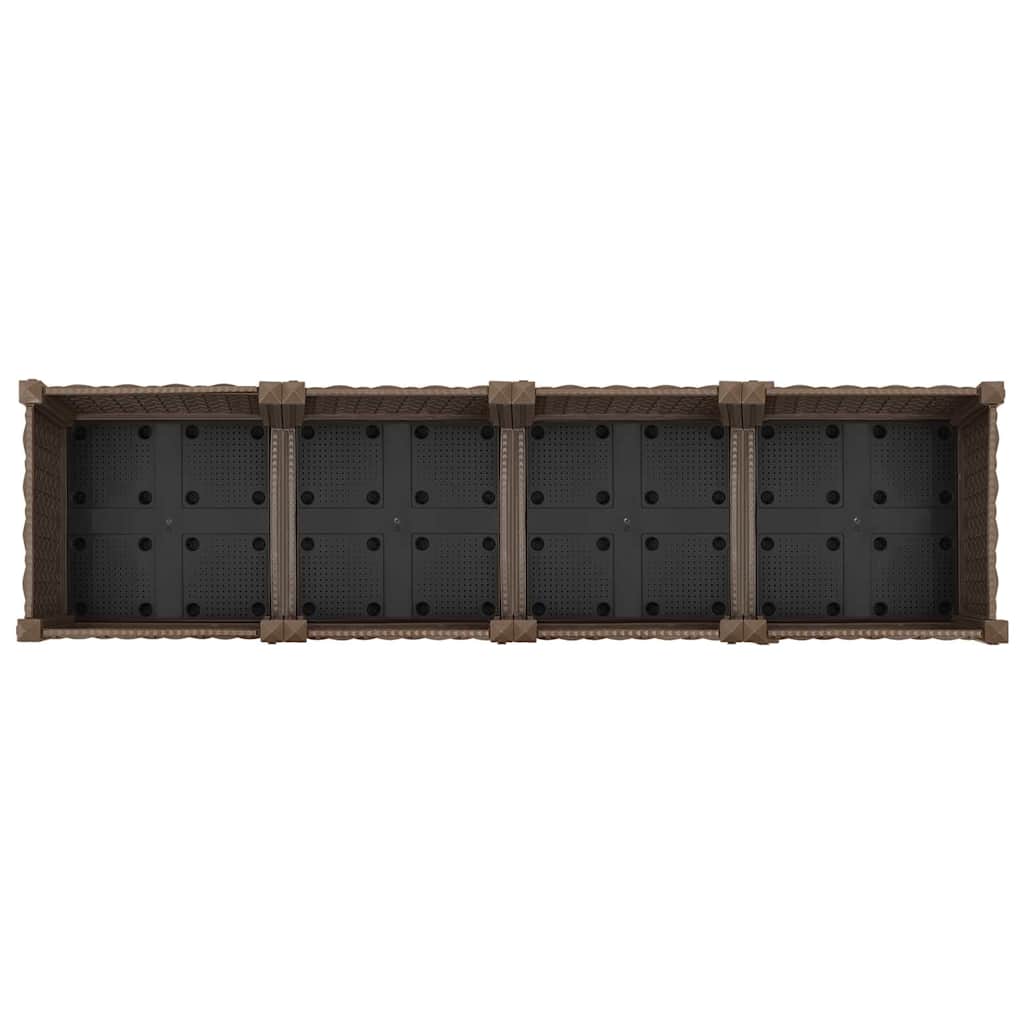 Fioriera Rialzata 160x40x23 cm in Polipropilene - homemem39