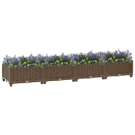 Fioriera Rialzata 160x40x23 cm in Polipropilene - homemem39