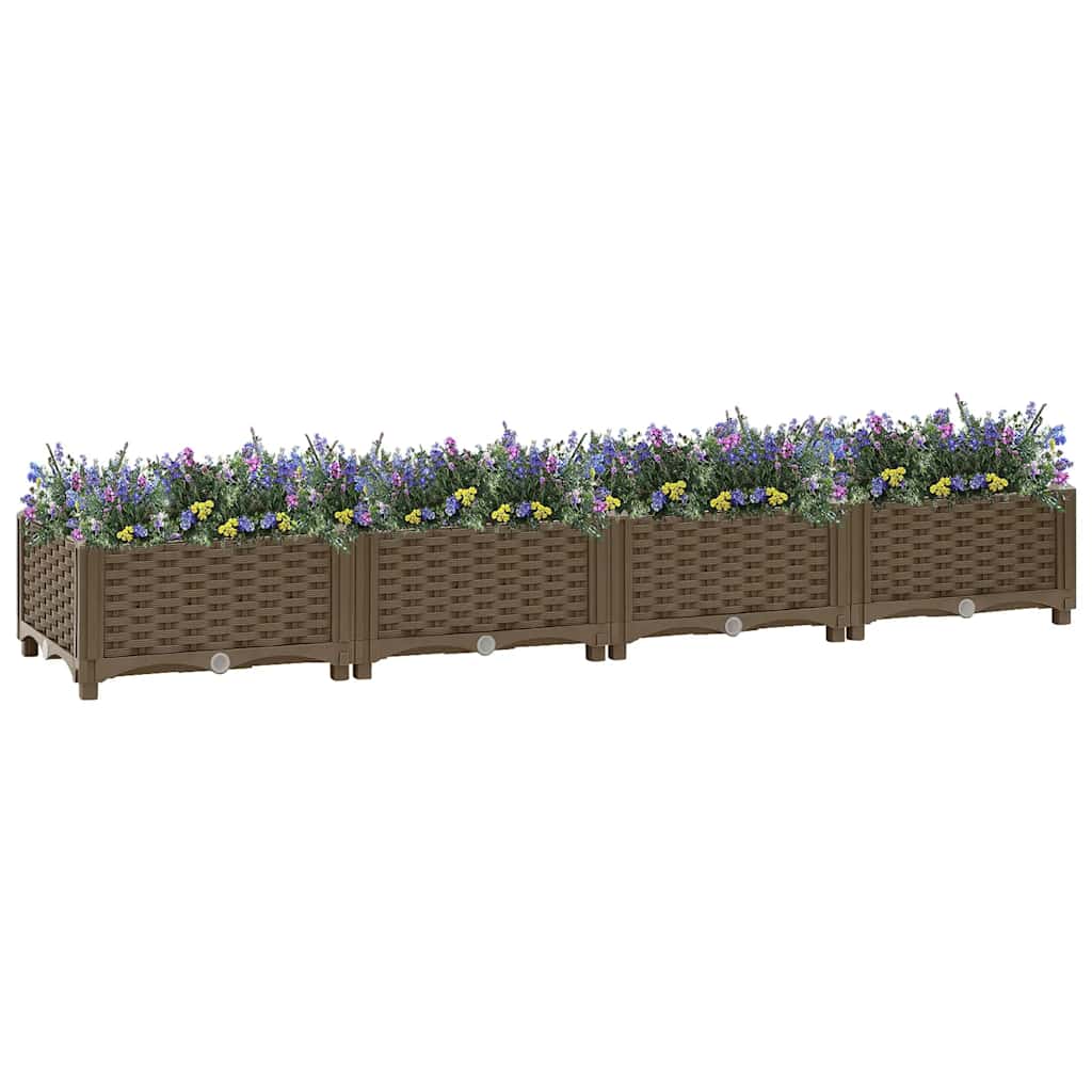 Fioriera Rialzata 160x40x23 cm in Polipropilene - homemem39