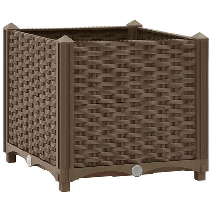 Fioriera Rialzata 40x40x38 cm in Polipropilene | homemem39