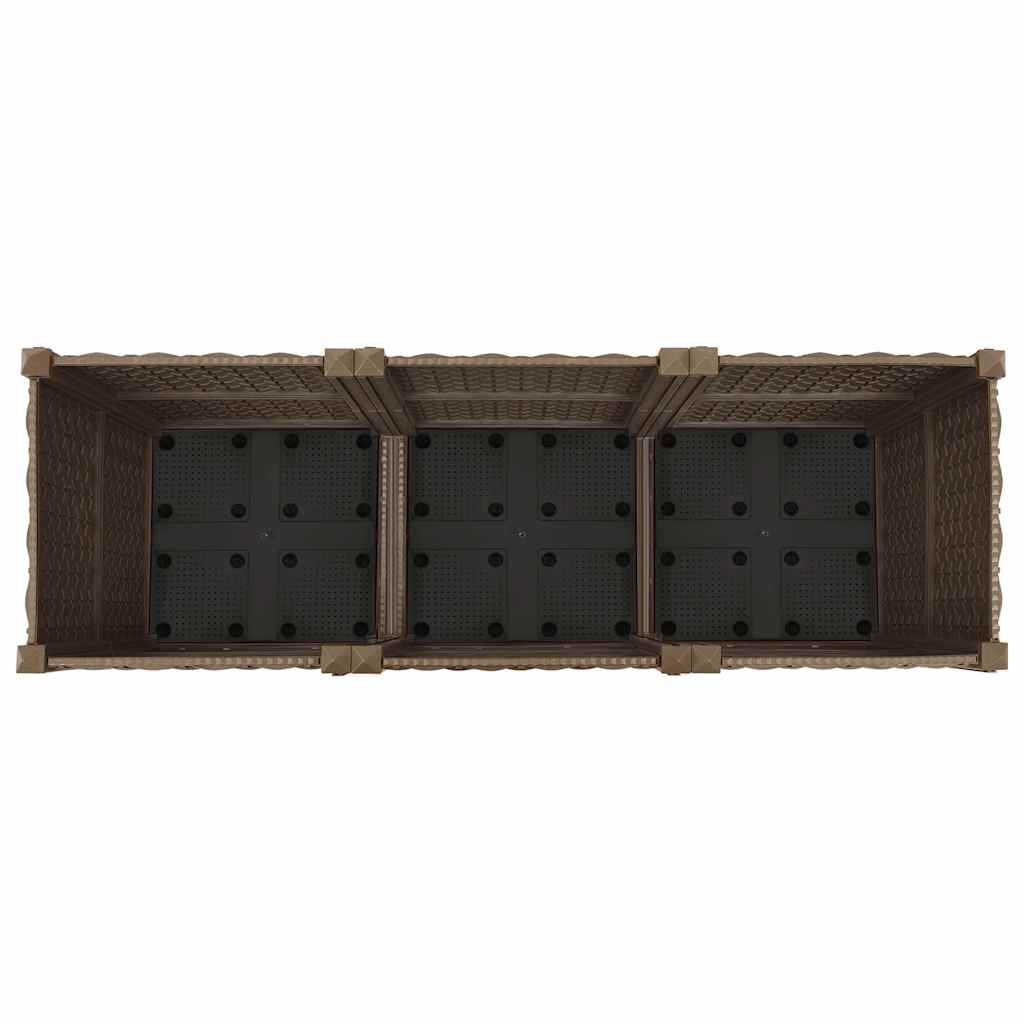 Letto rialzato 120x40x38 cm in polipropilene - homemem39
