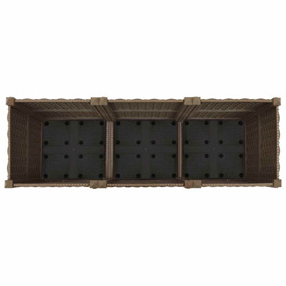 Letto rialzato 120x40x38 cm in polipropilene - homemem39