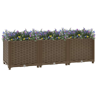 Fioriera Rialzata 120x40x38 cm in Polipropilene - homemem39