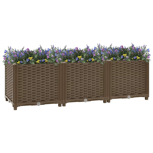 Fioriera Rialzata 120x40x38 cm in Polipropilene - homemem39