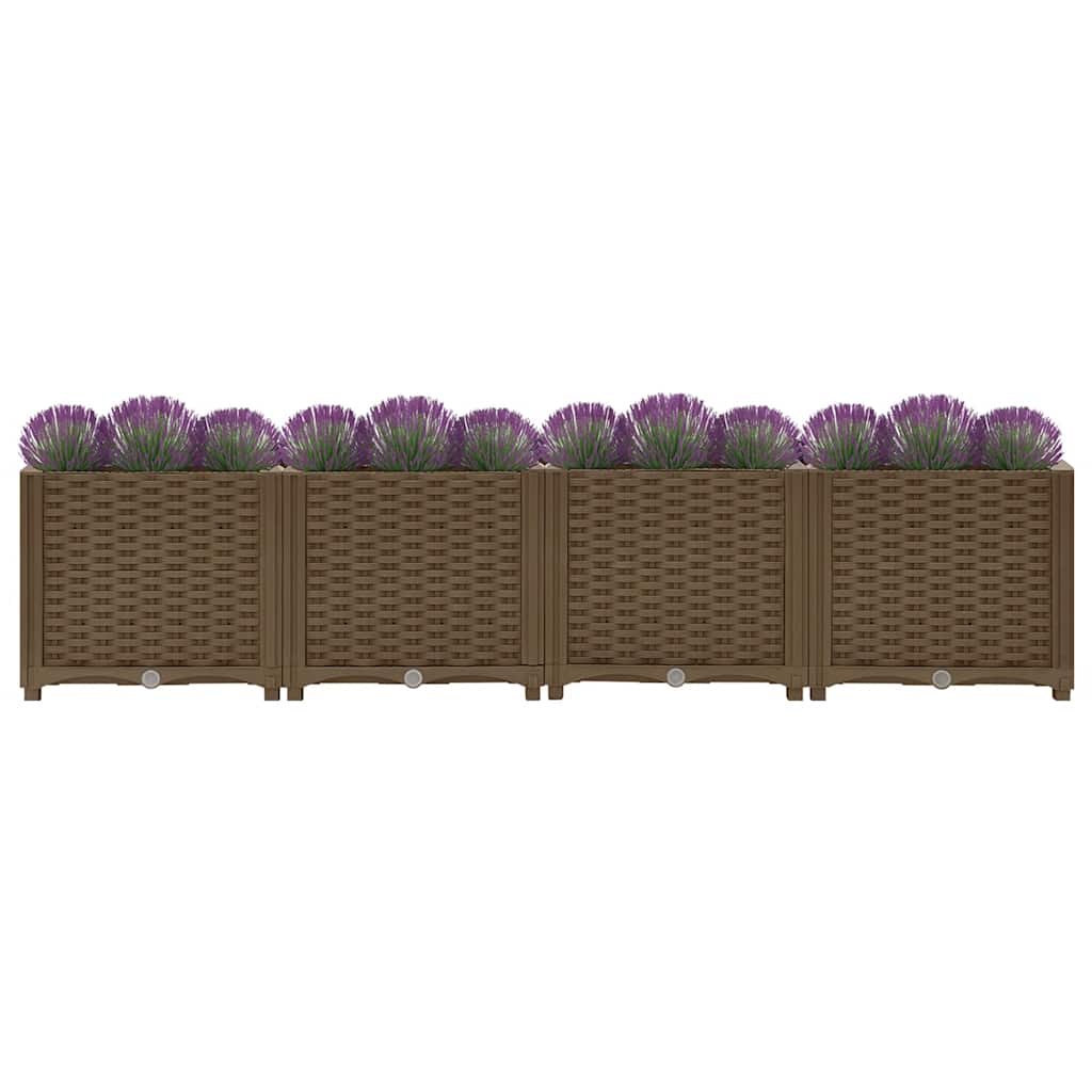 Fioriera Rialzata 160x40x38 cm in Polipropilene - homemem39
