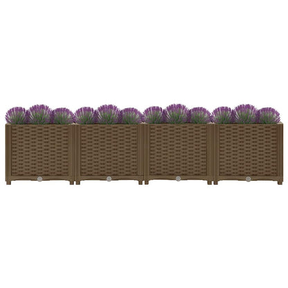 Fioriera Rialzata 160x40x38 cm in Polipropilene - homemem39