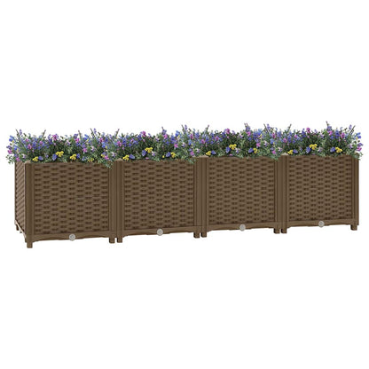 Fioriera Rialzata 160x40x38 cm in Polipropilene - homemem39