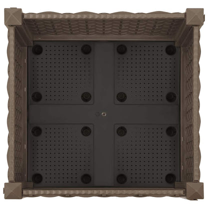 Fioriera Rialzata 40x40x71 cm in Polipropilene - homemem39