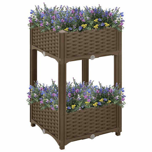 Fioriera Rialzata 40x40x71 cm in Polipropilene | homemem39
