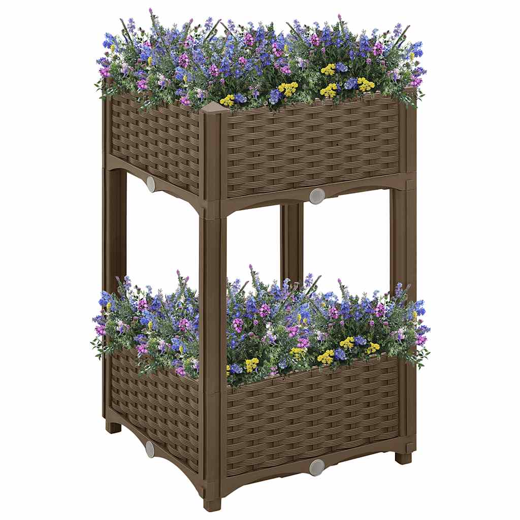 Fioriera Rialzata 40x40x71 cm in Polipropilene - homemem39