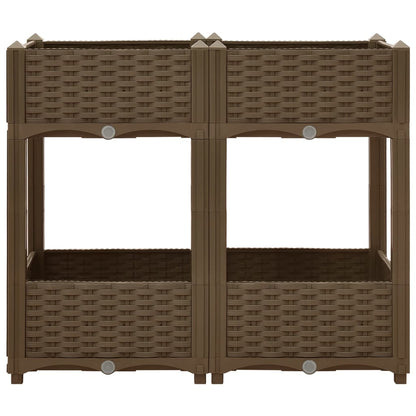 Fioriera Rialzata 80x40x71 cm in Polipropilene - homemem39