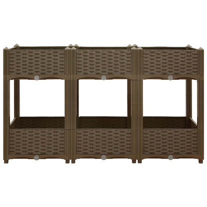 Fioriera Rialzata 120x40x71 cm in Polipropilene - homemem39