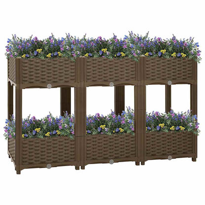 Fioriera Rialzata 120x40x71 cm in Polipropilene - homemem39