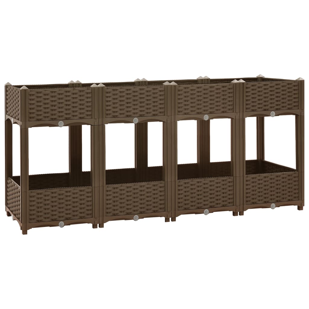 Fioriera Rialzata 160x40x71 cm in Polipropilene - homemem39