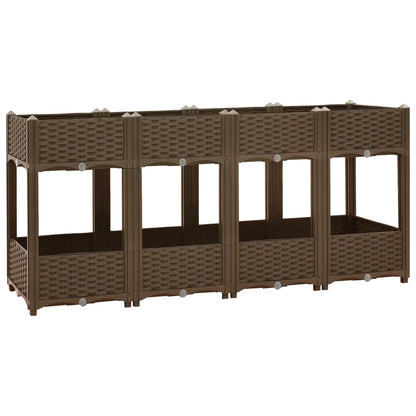 Fioriera Rialzata 160x40x71 cm in Polipropilene - homemem39