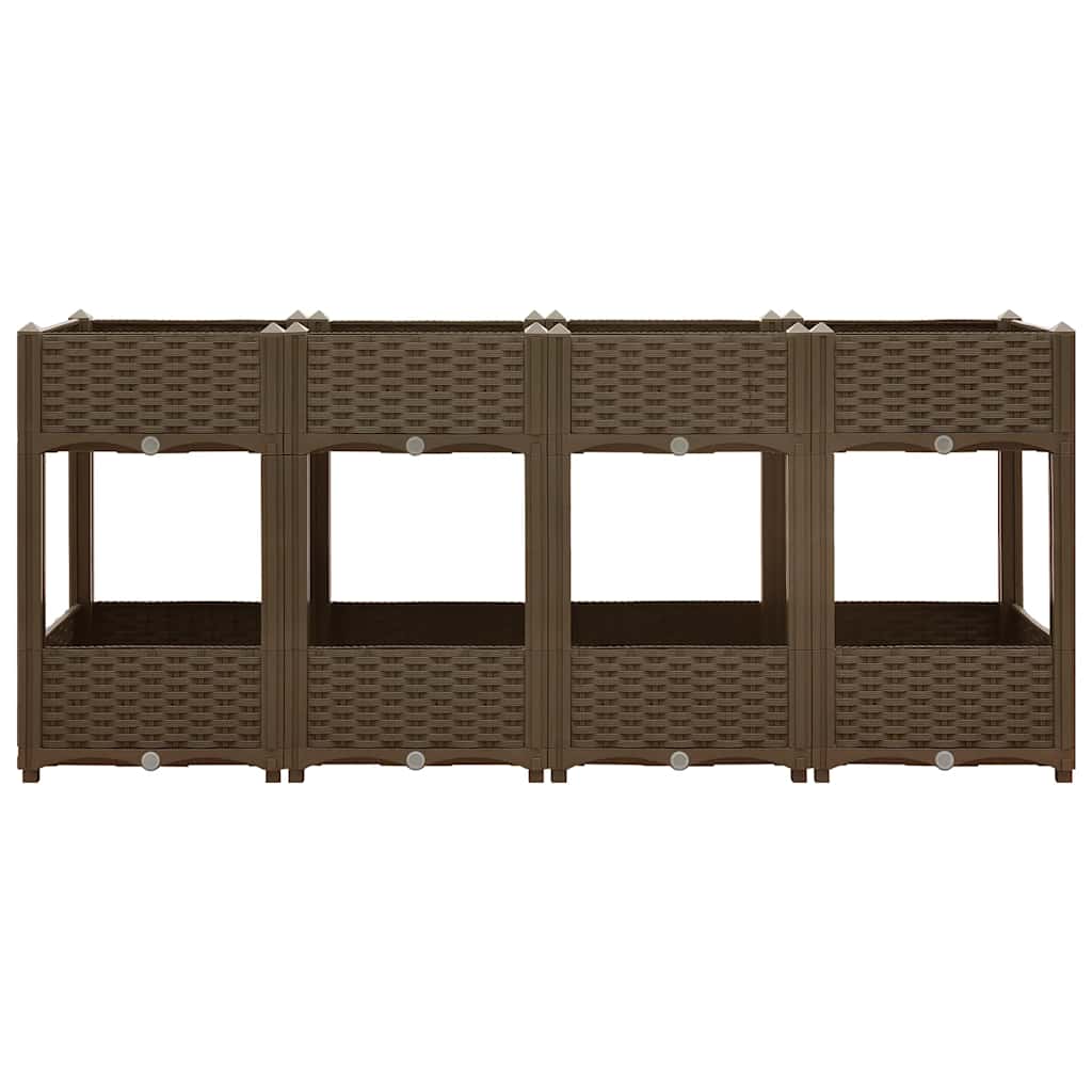 Fioriera Rialzata 160x40x71 cm in Polipropilene | homemem39