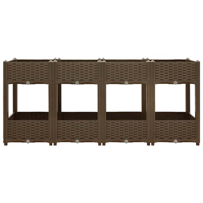 Fioriera Rialzata 160x40x71 cm in Polipropilene | homemem39