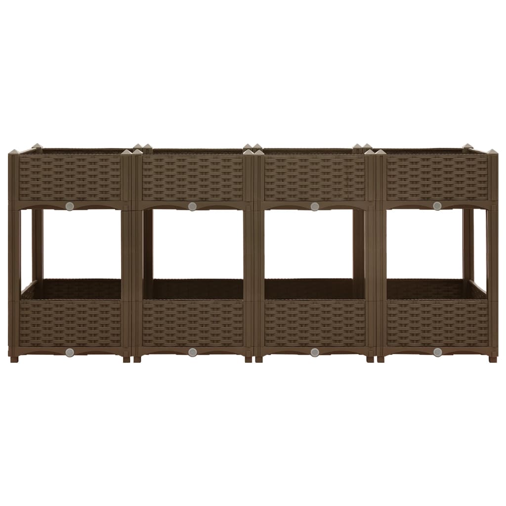Fioriera Rialzata 160x40x71 cm in Polipropilene - homemem39