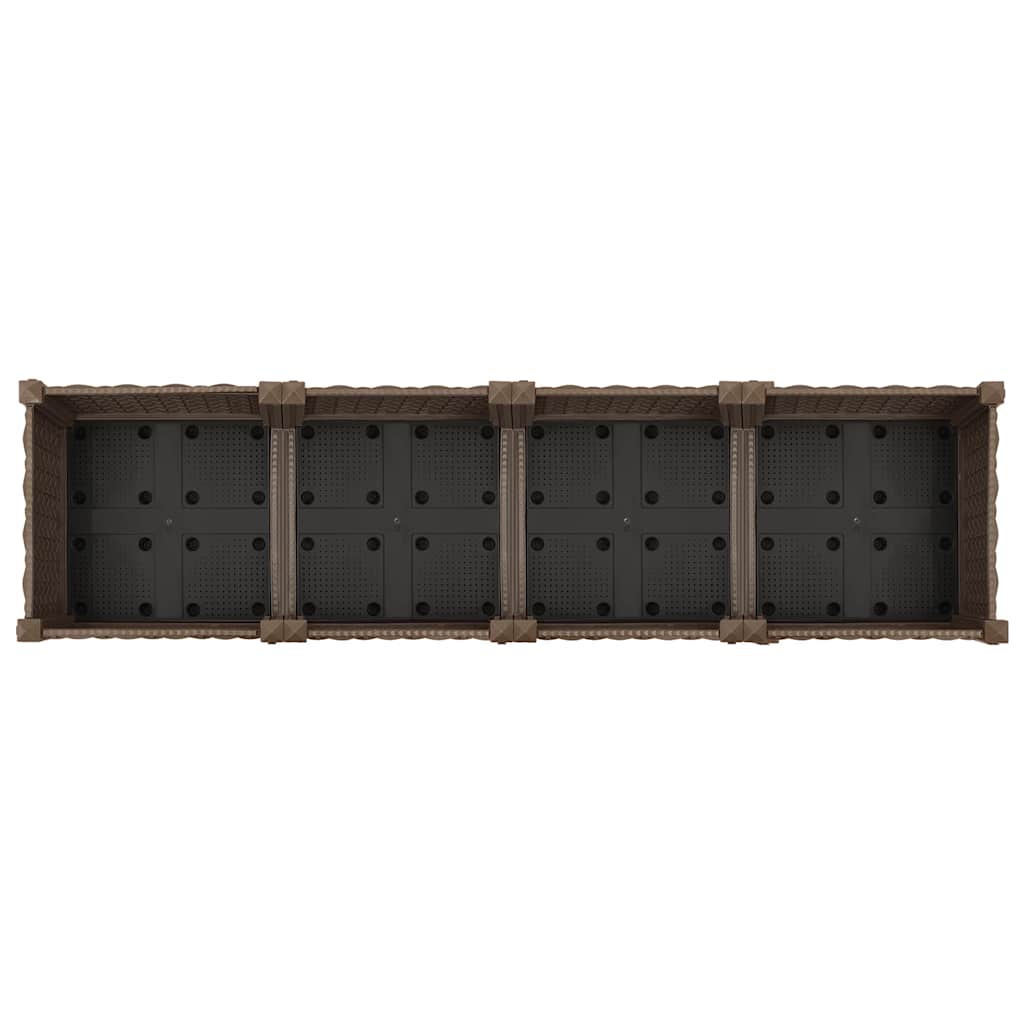 Fioriera Rialzata 160x40x71 cm in Polipropilene | homemem39