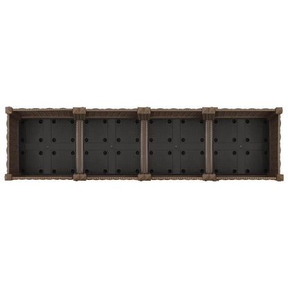 Fioriera Rialzata 160x40x71 cm in Polipropilene | homemem39