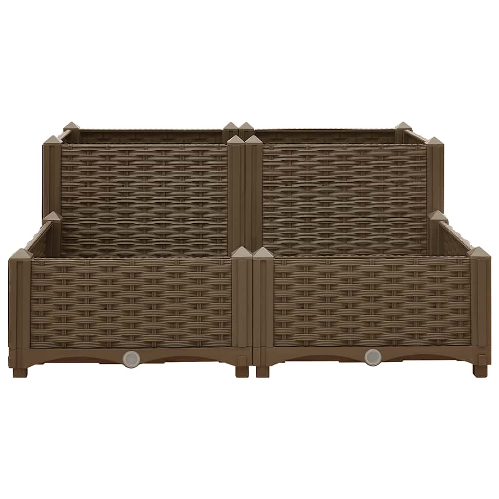 Fioriera Rialzata 80x80x38 cm in Polipropilene | homemem39
