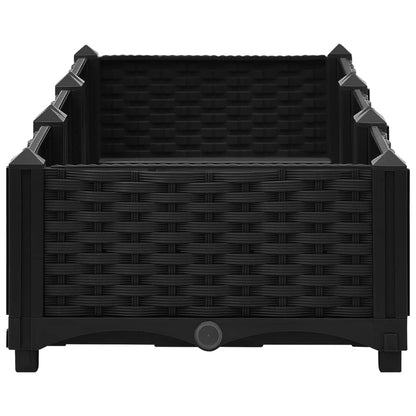 Fioriera Rialzata 120x40x23 cm in Polipropilene - homemem39