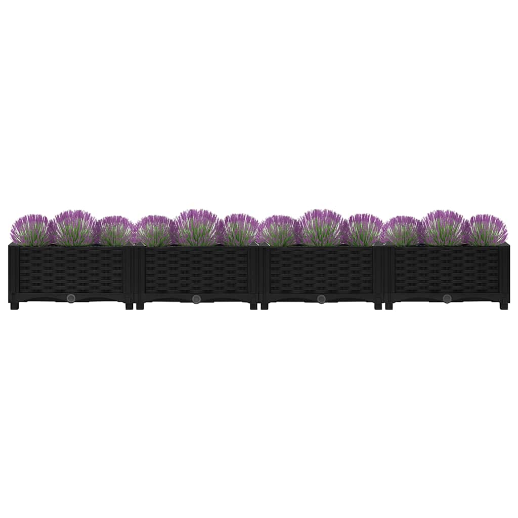 Fioriera Rialzata 160x40x23 cm in Polipropilene - homemem39