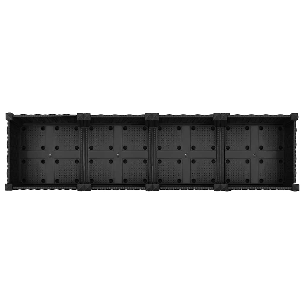 Fioriera Rialzata 160x40x23 cm in Polipropilene - homemem39