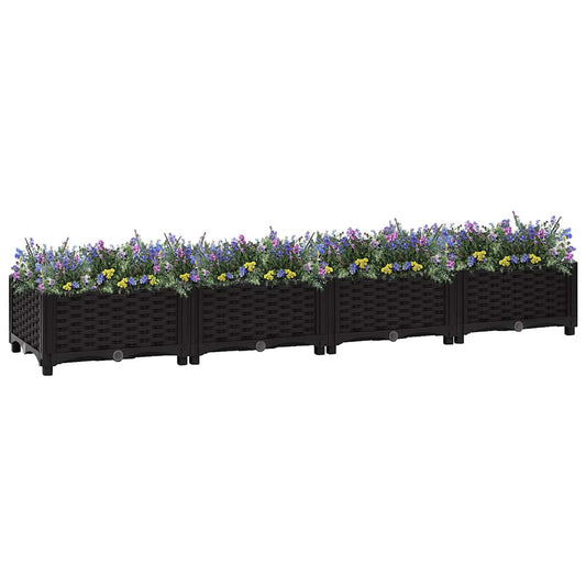 Fioriera Rialzata 160x40x23 cm in Polipropilene - homemem39