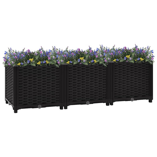 Fioriera Rialzata 120x40x38 cm in Polipropilene