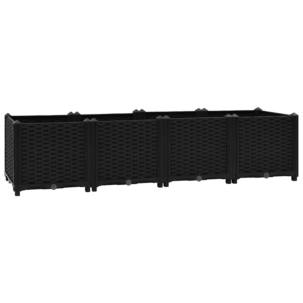 Fioriera Rialzata 160x40x38 cm in Polipropilene - homemem39