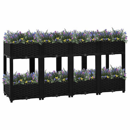 Fioriera Rialzata 160x40x71 cm in Polipropilene | homemem39