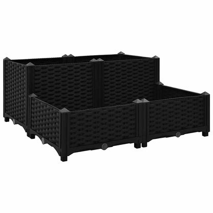 Fioriera Rialzata 80x80x38 cm in Polipropilene | homemem39