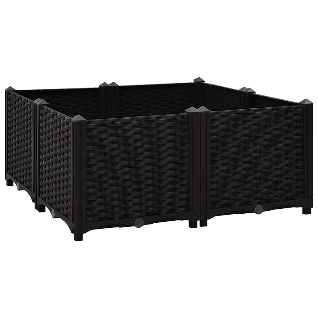 Fioriera Rialzata 80x80x38 cm in Polipropilene | homemem39