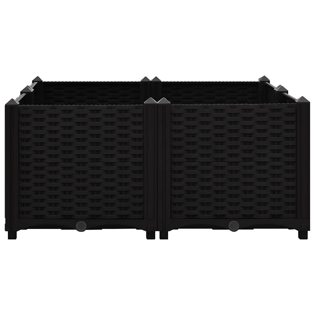 Fioriera Rialzata 80x80x38 cm in Polipropilene | homemem39