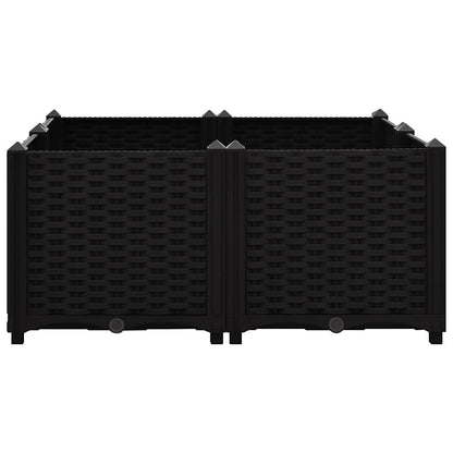 Fioriera Rialzata 80x80x38 cm in Polipropilene | homemem39