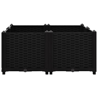 Fioriera Rialzata 80x80x38 cm in Polipropilene - homemem39