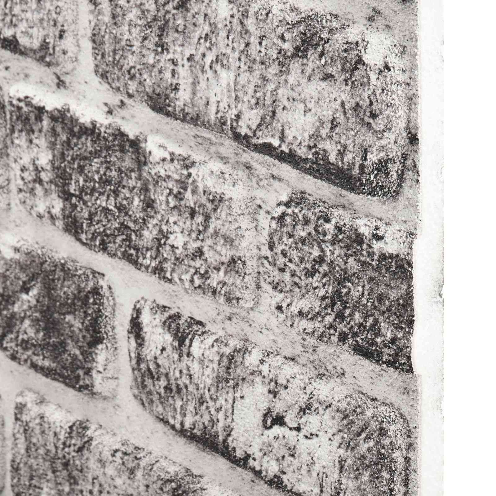 Pannelli da parete 10 pcs Grigio Scuro e Bianco 100 x 50 cm | homemem39