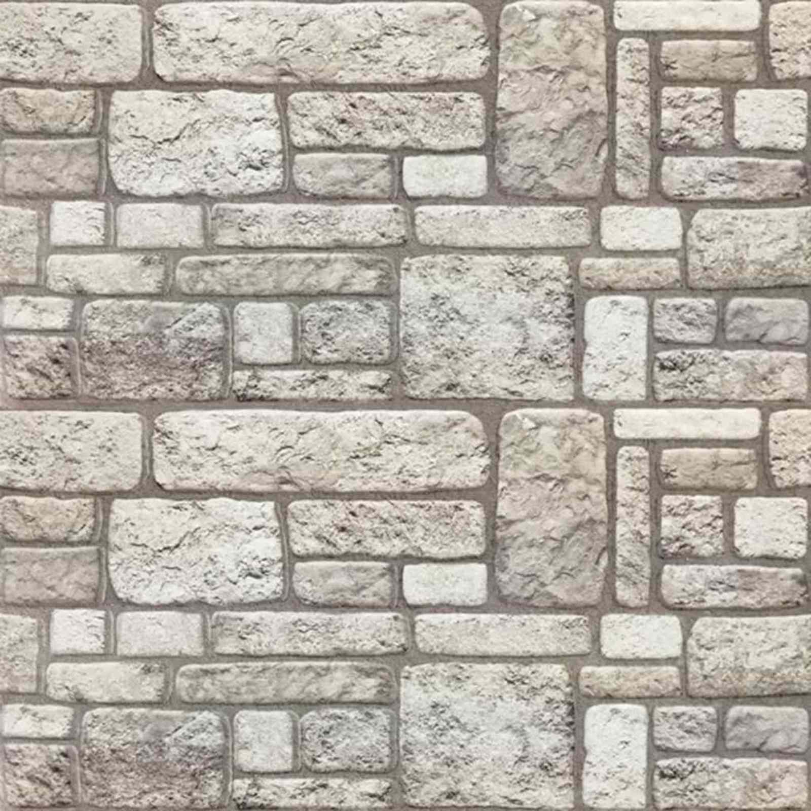 Pannelli da parete 10 pcs Grigio 100 x 50 cm Schiuma EPS | homemem39