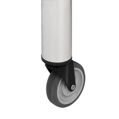 Tavolo da Lavoro Cucina con Ruote 60x30x85 cm in Acciaio Inox | homemem39