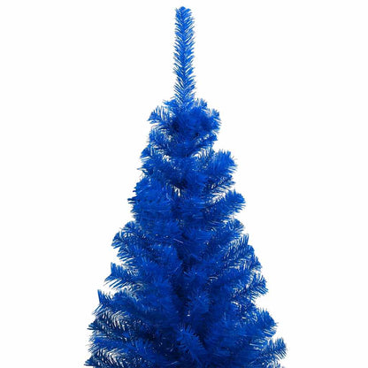 Albero di Natale Preilluminato con Palline Blu 120 cm PVC