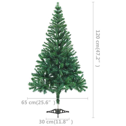 Albero di Natale Preilluminato con Palline 120 cm 230 Rami