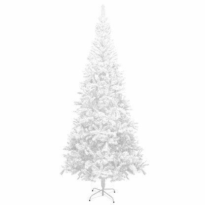 Albero di Natale Artificiale Preiluminato Palline 240 cm Bianco