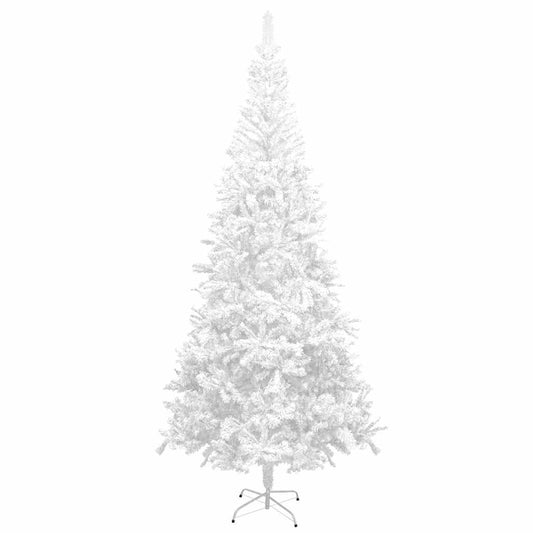Albero di Natale Artificiale Preiluminato Palline 240 cm Bianco