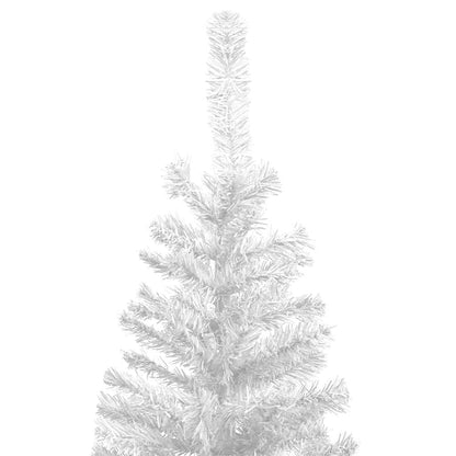 Albero di Natale Artificiale Preiluminato Palline 240 cm Bianco