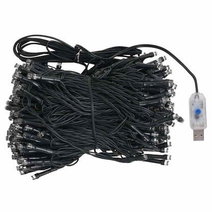 Albero di Natale Preilluminato con Palline Bianco 240 cm PVC