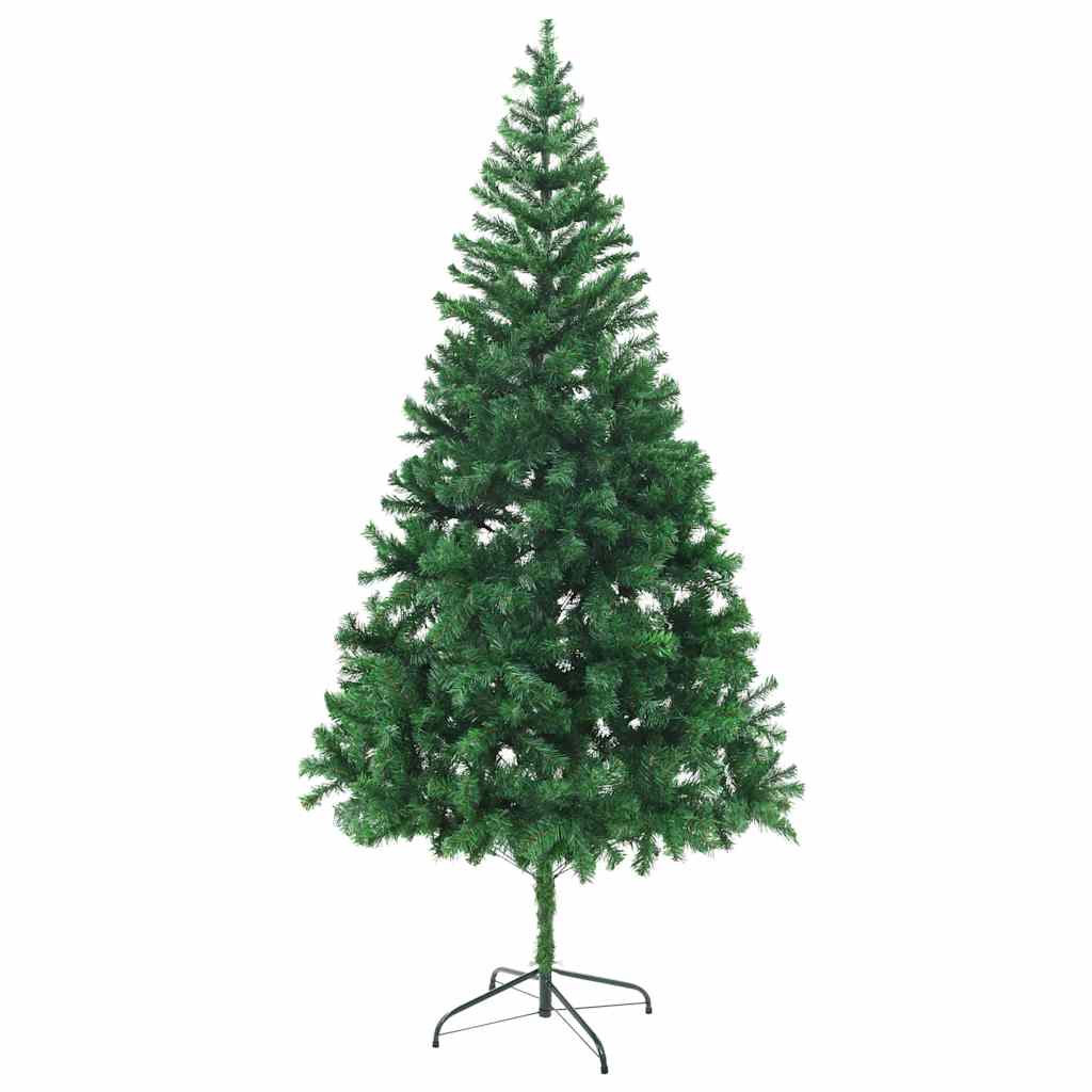 Albero di Natale Preilluminato Palline Bianco 210 cm 910 Rami