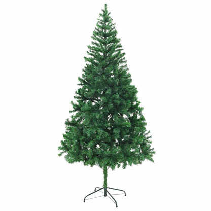 Albero di Natale Preilluminato Palline Bianco 210 cm 910 Rami