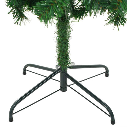 Albero di Natale Preilluminato Palline Bianco 210 cm 910 Rami